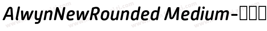 AlwynNewRounded Medium字体转换